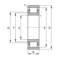 Bearing N320-E-M1 FAG