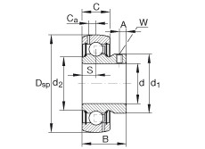 Bearing GAY010-NPP-B-AS2/V INA