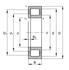 Bearing NUP2244-EX-TB-M1 FAG