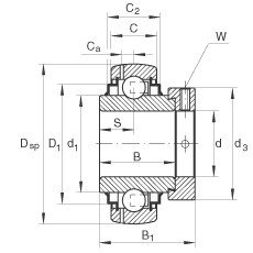 Bearing GNE35-KRR-B INA