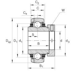 Bearing GE20-KTT-B INA