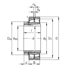 Bearing 23234-E1-K-TVPB + H2334 FAG