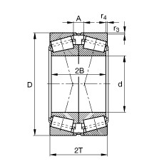 Bearing 32240-XL-DF-A400-450 FAG