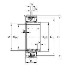 Bearing 239/500-K-MB + AH39/500-H FAG