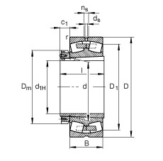 Bearing 239/560-B-K-MB + H39/560-HG FAG