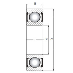 Bearing 61824 ZZ ISO