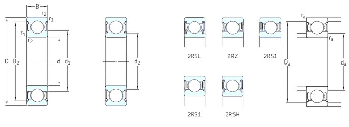 Bearing 61902-2RZ SKF