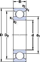 Bearing W 6206 SKF