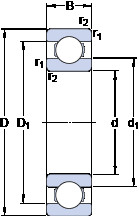 Bearing 61848 SKF