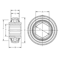 Bearing W208PPB16 Timken