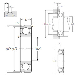 Bearing 6316NR NTN