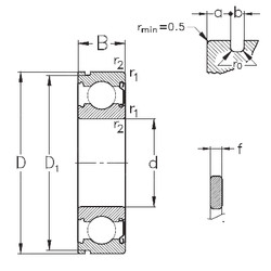 Bearing 6315-Z-NR NKE