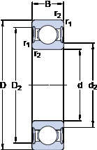 Bearing 61904-2RS1 SKF