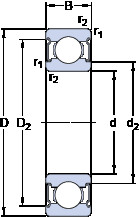 Bearing W 6200-2Z SKF