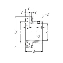 Bearing GAY60-NPPB NKE