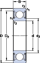 Bearing W 607-2RS1 SKF