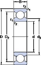 Bearing W 61804 SKF