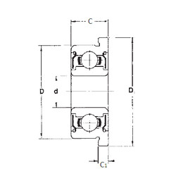 Bearing FR1-4ZZ FBJ