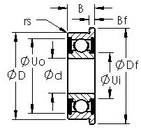 Bearing F688H-2RS AST