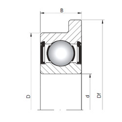 Bearing FL617/8 ZZ CX