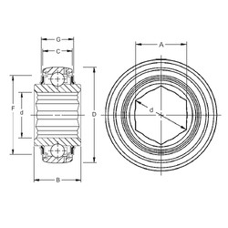 Bearing G206KPPB4 Timken