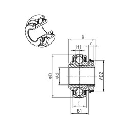 Bearing UK319+H-55 SNR