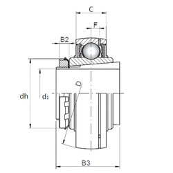 Bearing UK217+H2317 ISO