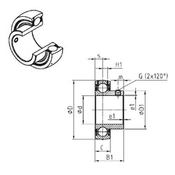 Bearing US206-18 SNR