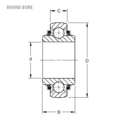 Bearing W208PPB7 Timken