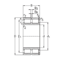 Bearing NNC49/530-V NKE