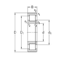 Bearing NUP2216-E-M6 NKE