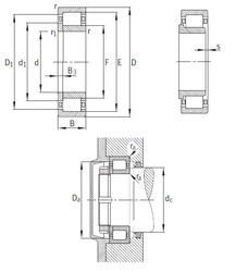 Bearing NUP2244-EX-M1 FAG