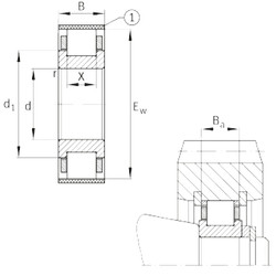 Bearing RN315-E-MPBX FAG