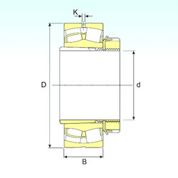 Bearing 239/500 EKW33+OH39/500 ISB