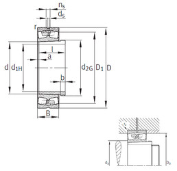 Bearing 23244-K-MB+AH2344 FAG