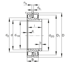 Bearing 23252-E1A-K-MB1 + AH2352G FAG