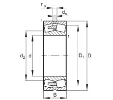 Bearing 23268-E1A-MB1 FAG