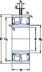 Bearing BS2-2222-2RS5/VT143 SKF