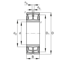 Bearing WS22215-E1-2RSR FAG