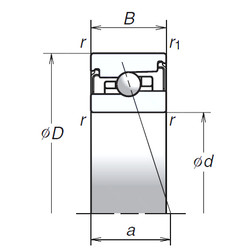 Bearing 70BER20SV1V NSK