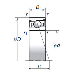 Bearing 70BER29SV1V NSK