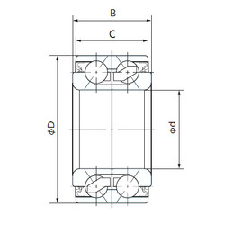 Bearing V1-38BVV07-22G NACHI