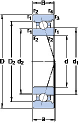 Bearing 7008 CB/HCP4A SKF