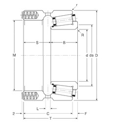 Bearing 74025/74052P Gamet