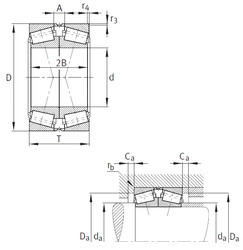 Bearing 32228-A-N11CA-A250-300 FAG