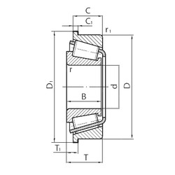 Bearing NP218242/NP610846 Timken