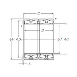 Bearing T-E-M249748D/M249710/M249710D NTN