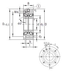 Bearing ZKLF70155-2Z INA