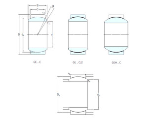 Bearing GEH45TXE-2LS SKF