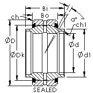 Bearing GEWZ95ES-2RS AST